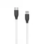 Silikonikaapeli USB Type-C - Lightning, 2 m (valkoinen)