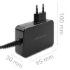 Qoltec PD 120W Turbo-pikalaturi | 5-28V | 3-4.5A | USB-C | musta