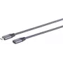 USB-kaapeli S/CONN 13-46010 USB 3.2 Gen 2x2 0,5 m musta