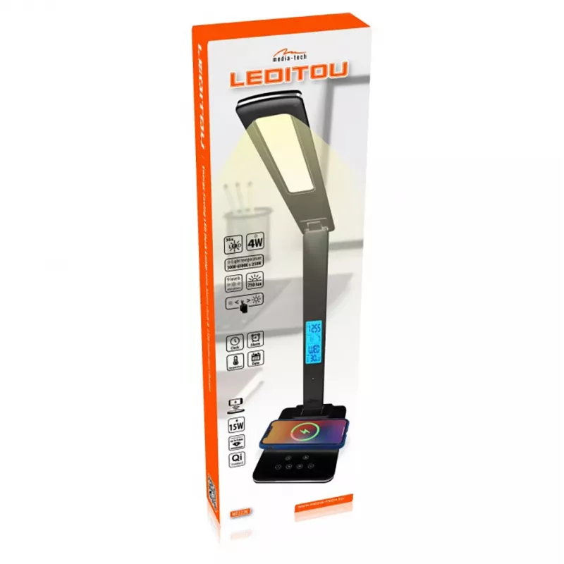 Pöytävalaisin MEDIA-TECH MT222K LED 12W 220V musta