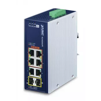 Hallitsematon kytkin PLANET IP30 Industrial 4-porttinen