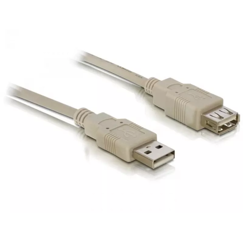 USB 2.0 -jatkokaapeli DeLOCK 82240 3 m harmaa