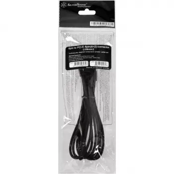 Kaapeli PCI-E 8-pin (6+2) Silverstone SST-PP07-PCIB 0,25 m