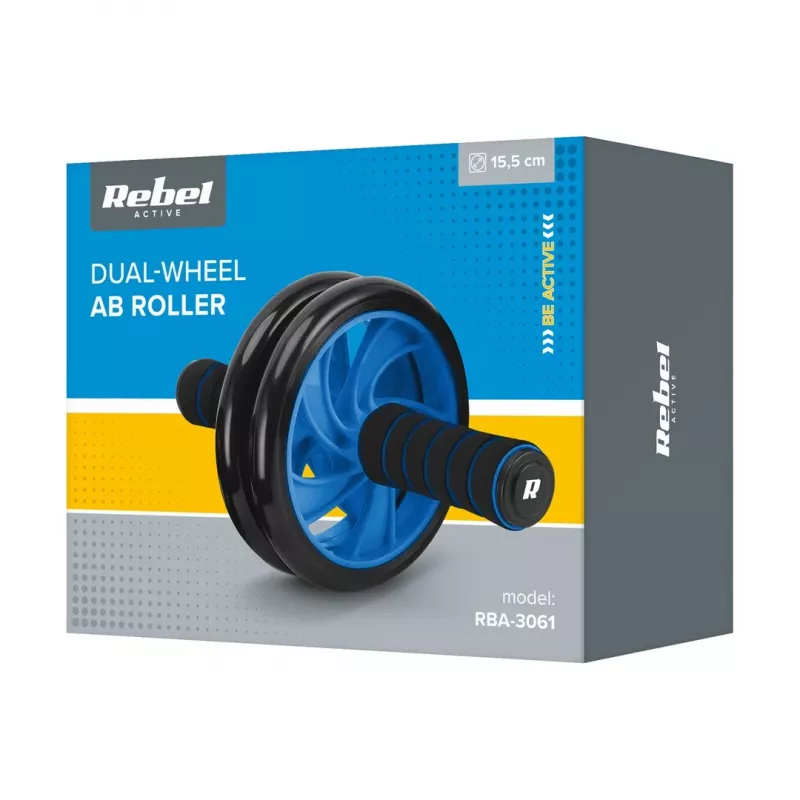 REBEL ACTIVE kaksoispyörä, vatsalihasrulla AB Wheel