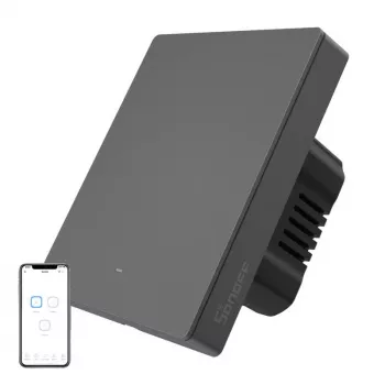 Seinäkytkin Sonoff M5-1C-80 Wi‑Fi – yksinapainen älykytkin uppoasennukseen, 1 kanava