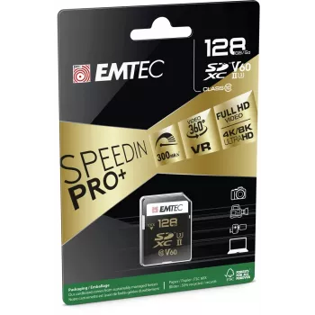 Emtec 128 GB UHS-II SpeedIN PRO+ flash-muisti