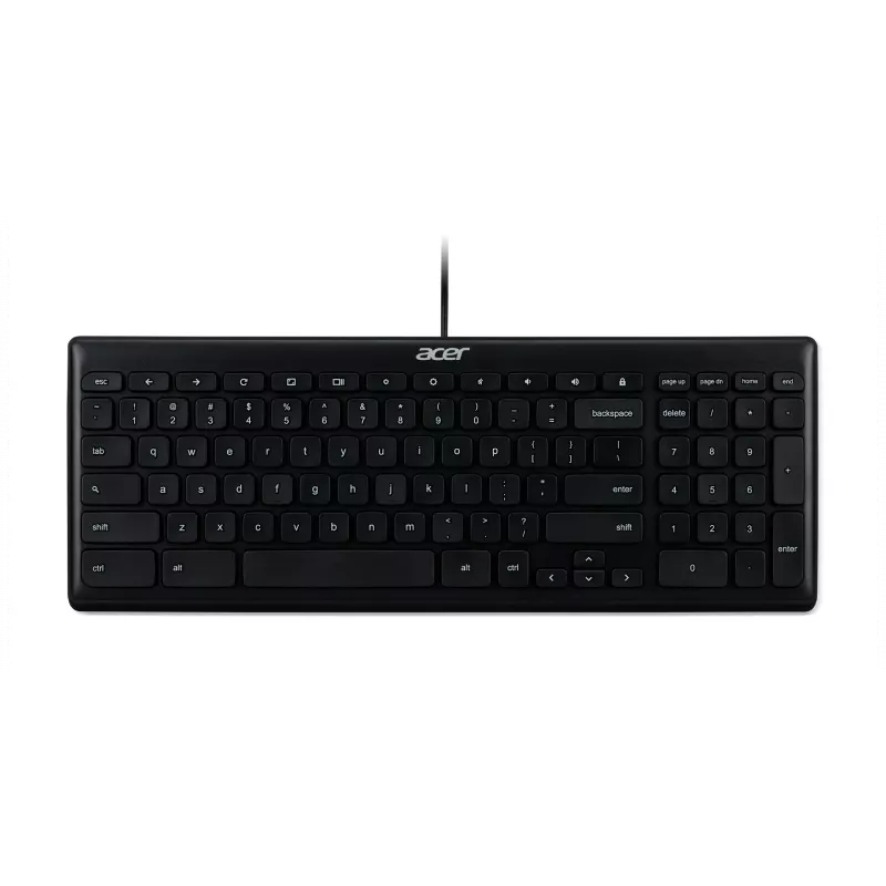 Acer AKW900 GP.KBD11.04F langallinen USB-näppäimistö, US International QWERTY, musta