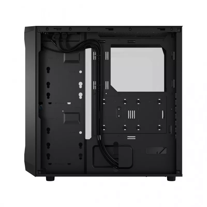 Fractal Design Focus 2 RGB Tempered Glass Mid Tower ATX -tietokonekotelo - musta