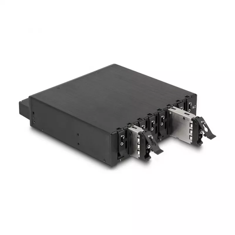 5.25? Vaihtokehys 8 x M.2 NVMe SSD Slim SAS SFF-8654 -liitännällä