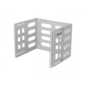 Seinäkiinnitteinen 19 tuuman kaappi LANBERG 8U, syvyys 497×400/240 mm, harmaa