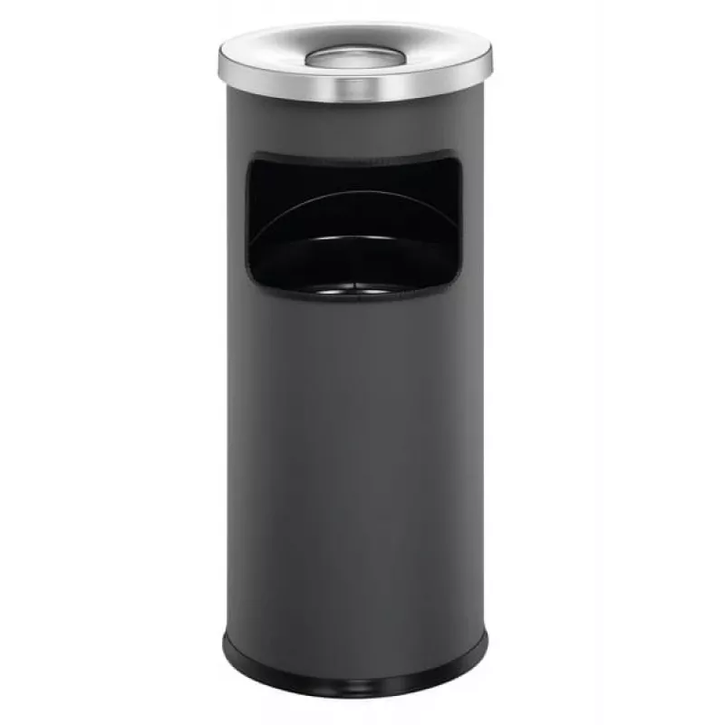 Durable 3332-58 pyöreä tuhka-/roska-astia, 17 L, alumiini/metalli, antrasiitti