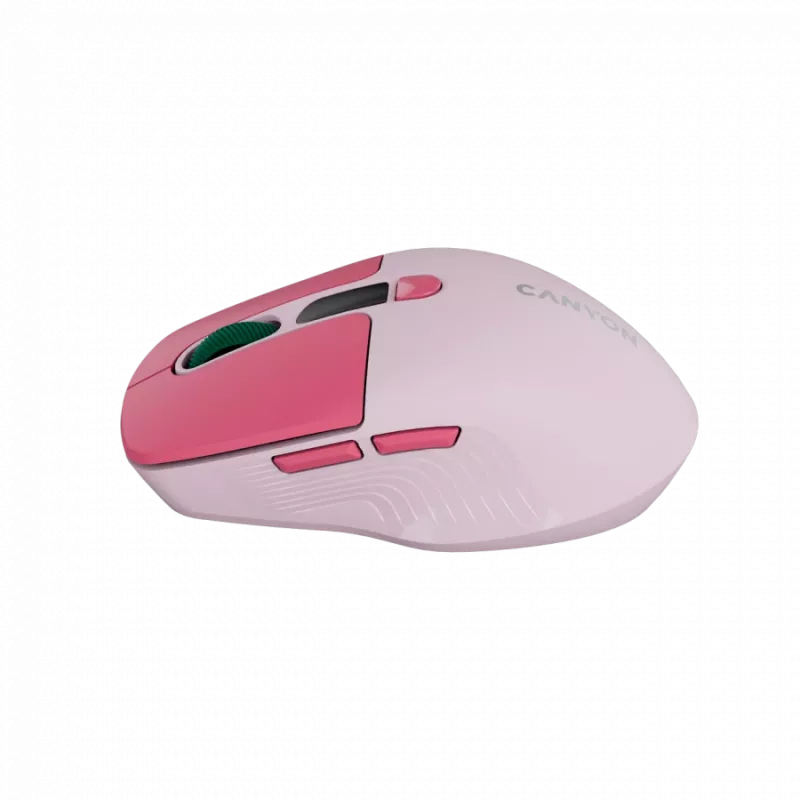 Canyon MW-26 - 2in1 langaton optinen hiiri Bluetooth / 2,4 GHz - hiljainen - pinkki