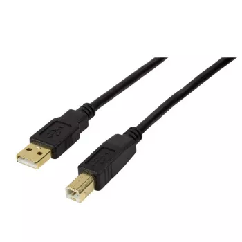 USB-kaapeli LogiLink UA0264 USB 2.0 10 m USB A USB B musta