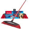 Luuta VILEDA Pet Pro ALWAYS CLEAN ergonomisella punaisella varrella, kevytrakenne