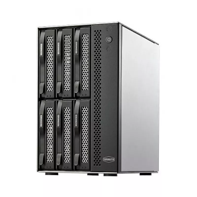 TerraMaster D6-320 levyjärjestelmä pöytämalli musta 6 asemaa HDD SSD