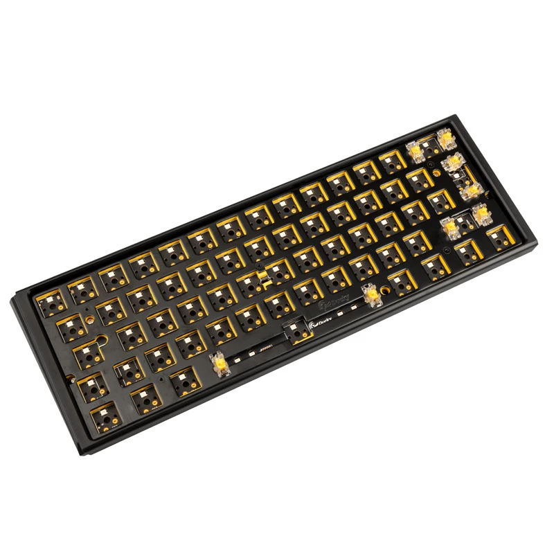 Ducky One 3 Hot-Swap Barebone Mini-näppäimistö pelikäyttöön USB US-englanti musta