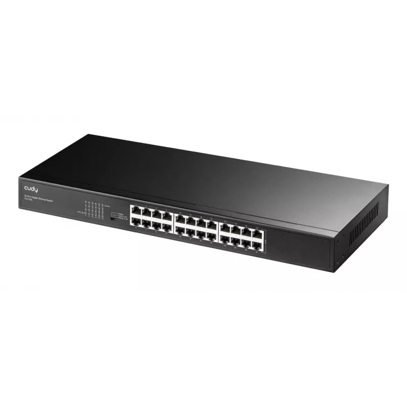 Cudy 24-porttinen rack-asennettava Gigabit Ethernet -kytkin GS1024L