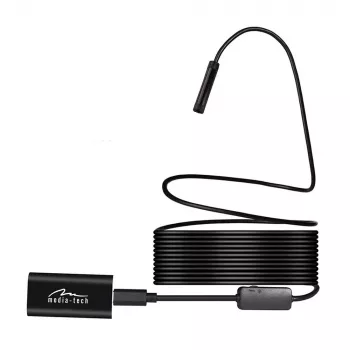 WiFi-endoskooppi MEDIA-TECH MT4099, 8 mm anturi, 5 m kaapeli, IP67, 1280×720@30fps, 70° katselukulma, 800 mAh akku