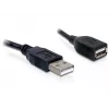 USB 2.0 -jatkokaapeli DeLOCK 82457 0,15 m musta