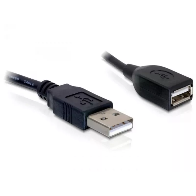 USB 2.0 -jatkokaapeli DeLOCK 82457 0,15 m musta