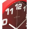 NeXtime kello 3053ro Dash Red, Ø35 cm, seinäkello, punainen/hopea