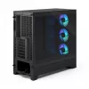 Fractal Design Pop 2 Air musta Solid Midi-Tower-PC-kotelo — ATX-tuki, 3x 120 mm etutuulettimet, 2,5/3,5 inch asemapaikat, 215×481×462 mm