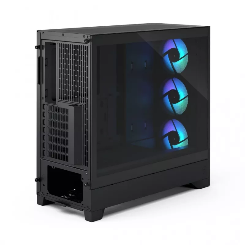 Fractal Design Pop 2 Air musta Solid Midi-Tower-PC-kotelo — ATX-tuki, 3x 120 mm etutuulettimet, 2,5/3,5 inch asemapaikat, 215×481×462 mm