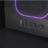 PC-kotelo TACENS MARS MC-NEBULA Midi Tower karkaistulla lasilla, neljä 120 mm aRGB-tuuletinta, tukee ATX, GPU jopa 30,2 cm