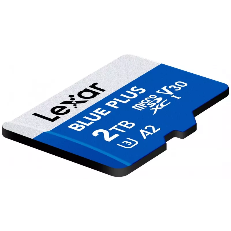 MicroSDXC-muistikortti Lexar BLUE PLUS 2 TB UHS-I, 170 MB/s, U3 V30, vedenpitävä