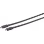 USB-C-kaapeli ShiverPeaks 13-72015 0,50 m TB4 UltraFlex – USB4-/Thunderbolt 4 -yhteensopiva, 0,5 m pituus