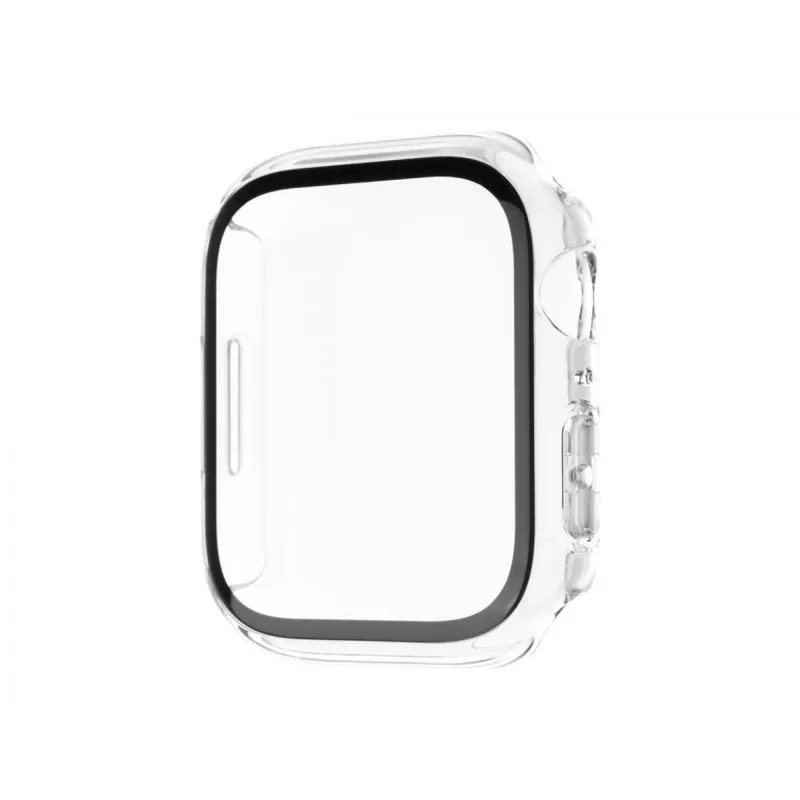 Fixed | Pure suojakotelo karkaistulla lasilla Apple Watch 10 42mm -kelloon | kirkas