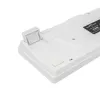 Näppäimistö White Shark RONIN valkoinen USB QWERTY 68 näppäintä LED