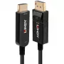 Lindy 10m kuituoptinen hybridi DisplayPort 1.2 - HDMI 18G kaapeli