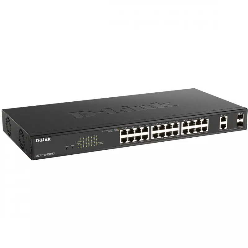 Managed L2 Gigabit Ethernet -kytkin D-Link DGS-1100-26MPV2