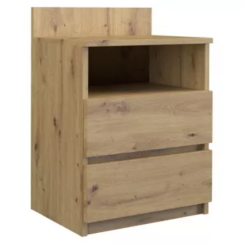 Yöpöytä top e shop M1 ARTISAN, tammiviimeistely, 2 laatikkoa, 400×320×590 mm
