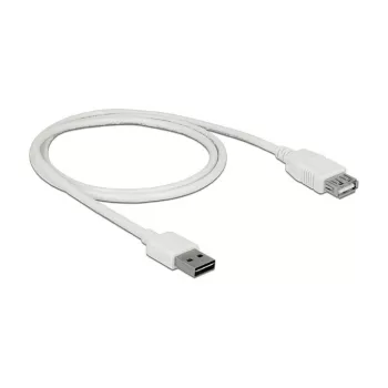 USB-kaapeli DeLOCK 85199 USB 2.0 1 m USB A valkoinen