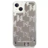 Karl Lagerfeld KLHCP14MLMNMS iPhone 14 Plus 6.7 kova kotelo hopea / hopea Liquid Glitter Monogram