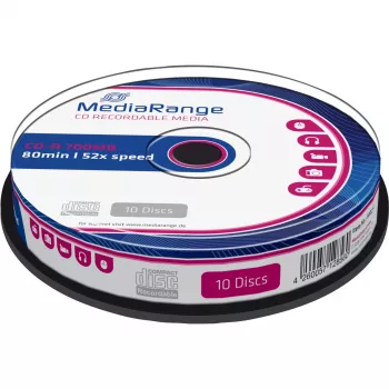 CD-R MediaRange MR214 700 MB 52x 10 kpl