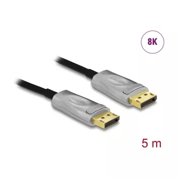 Aktiivinen optinen kaapeli DisplayPort 1.4 DELOCK 85879 — 8K, 5 m