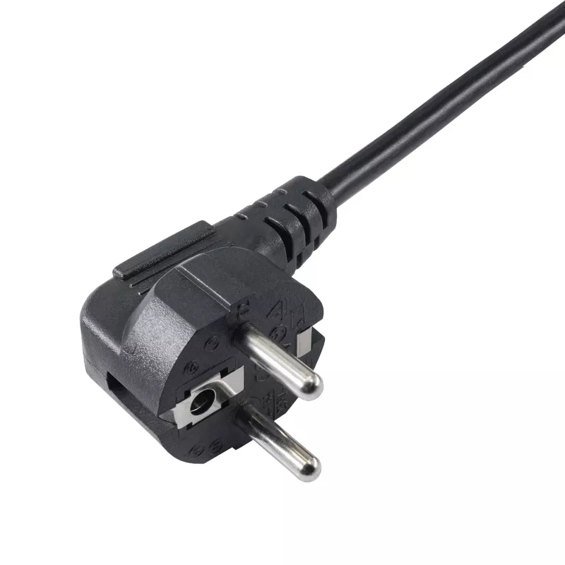 Akyga AK-PC-04A virranjakokaapeli CEE 7/7 – 2x IEC C13, 1,8 m, musta