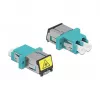 DeLOCK 86900 kuituliitäntä LC Duplex naaras-naaras Multimode aqua
