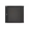 Seinäkiinnitteinen räkki LANBERG WF03-5309-10B, 9U, 500×350×540 mm, maks. kuorma 60 kg, musta