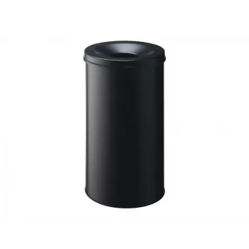 Durable jäteastia - pyöreä - 60 L - teräs - musta