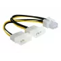 Virtakaapeli PCI Express -kortille DeLOCK 82315 0,15 m