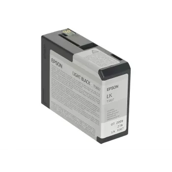 Epson yksittäispakkaus Light Black T580700, vaaleanmusta, pigmenttimuste, 80 ml, 1 kpl