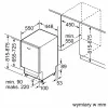 Kalusteisiin asennettava astianpesukone Bosch SPV4EKX24E, 9 astiastosarjaa, 44 dB