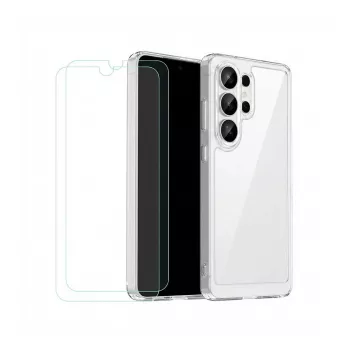 Aloituspaketti Samsung Galaxy S26+:lle – Mobeen-kotelo, karkaistu lasi -näytönsuojus, 25 W laturi