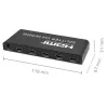 Qoltec 51799 aktiivinen HDMI-jakaja 4 x HDMI 4K x 2K | 6 Gb/s | 60 Hz