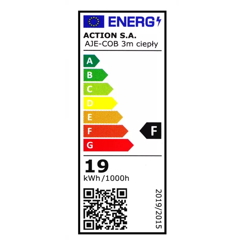 Activejet AJE-COB 3m ciep LED-nauha yleis-LED-nauha sisätiloihin