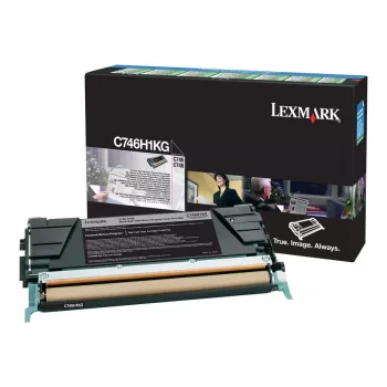 Värikasetti Lexmark C746H1KG musta 10000 sivua